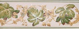 Fine Decor Leaf & Scroll Satin Wallpaper Border - FDB06958