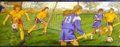 Imperial Girls Soccer Wallpaper Border - SC4322B