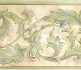 Imperial Leaf Scroll Wallpaper Border - 41666130