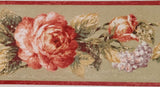 S.A. Maxwell Vintage Tuscany Floral Wallpaper Border - 7245-808B