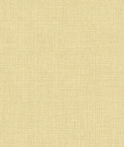 Asford House Golden Yellow Faux Linen Crosshatch Wallpaper - AT4206