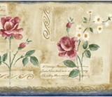 Sanita Rose Wallpaper Border - CZ012132B