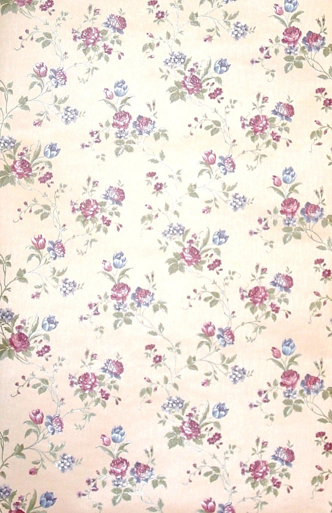 Satin All Over Floral Wallpaper, 32.81 feet long X 20.5 inchs Wide