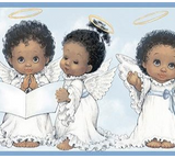 Chesapeake Baby Angels (blue) Wallpaper Border - FF03271B