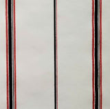 York Red, Black & Off White Stripe Wallpaper - IR2869