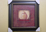 "Golden" Pear Print with Black Frame - JB85