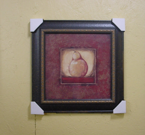 "Golden" Pear Print with Black Frame - JB85