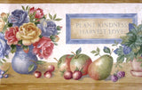 Signature Fruit & Flowers Multi-Color Wallpaper Border - KC339B