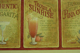 Imperial Cocktail Recipe (Red) Wallpaper Border - LA036111B