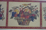Brewster Traditional Fruit Basket Wallpaper Border - H3134B