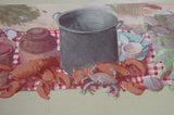 York Lobster and Crab Wallpaper Border - OA4425B