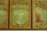 Imperial Cocktail Recipe (Red) Wallpaper Border - LA036111B
