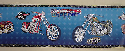 York, American Chopper The Series (Blue) Wallpaper Border - BZ9189BD