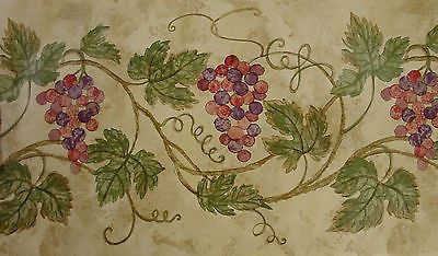 Imperial Raymond Waites Grape Vine Wallpaper Border - 30662110