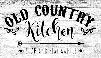"Old Country Kitchen" Wall Sticker Vinyl Sticker