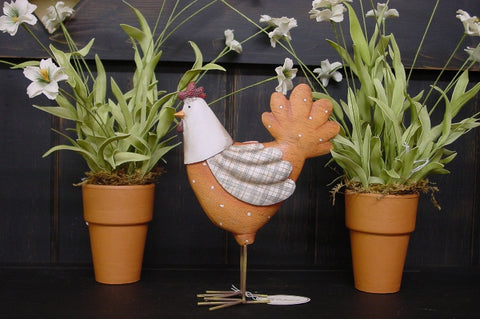 Rooster Resin Figurine with Metal Feet - P1968