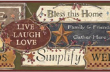 YORK WALLCOVERINGS BEST OF COUNTRY, COUNTRY SIGN BORDER - PC3976BD