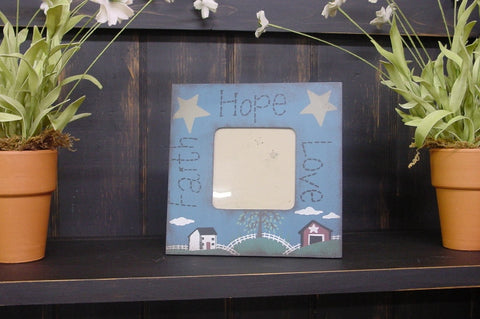 Faith Hope Love Small Picture Frame  - SC3