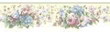 York Documet Floral Wallpaper Border - SM8565B