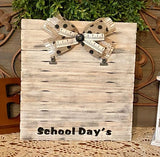 School Days Wooden Photo Holder