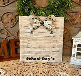 School Days Wooden Photo Holder
