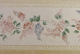 Brewster Satin Hydrangea Flower Wallpaper Border - 965B80714