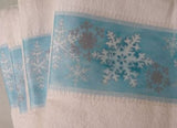 Blonder Home Holiday Sparkle (white/blue) Bath Towel - XHYSP013L
